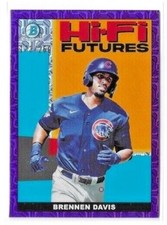 Brennen Davis 2022 Bowman Chrome Purple Mega Parallel Hi Fi Futures #'d 173/250