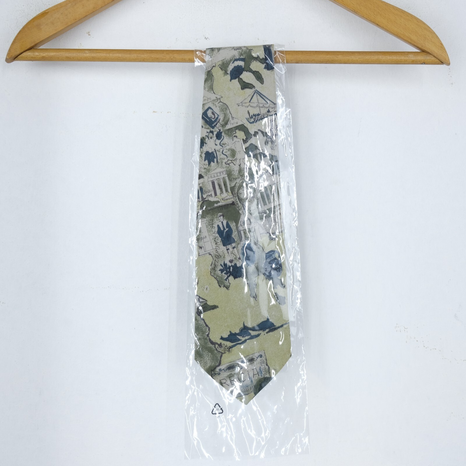 Corbata Valentino Talla un Tamaño Hombre Logo Cómodo Algodón Práctico Verde