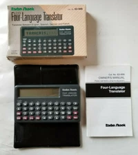 Radio Shack Four Language Translator 63-666 English Spanish German French NICE!