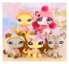 5 Lot Pet Shop Shorthair Cat 391 1962 2291 468 339 Collectable Rare Kids Gift