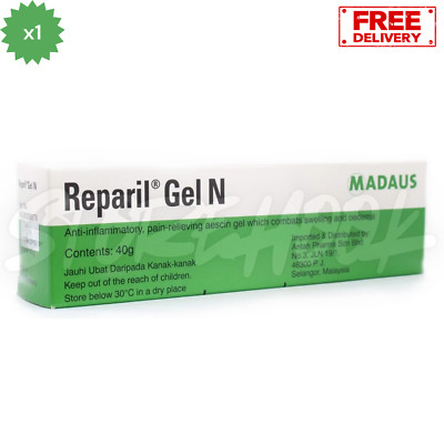 New Reparil Gel N Anti-Inflammatory Pain Relieving Swelling 40g