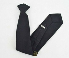 Uniform Cravats Black Clip  On Police Uniform Tie   Poly/Wool, Various Sizes