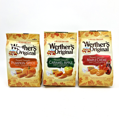 WERTHER'S Original Harvest Caramels Maple Creme, Pumpkin Spice