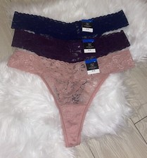 3 Pairs INC International Concepts Lace Thong Panties Womens XL XLarge