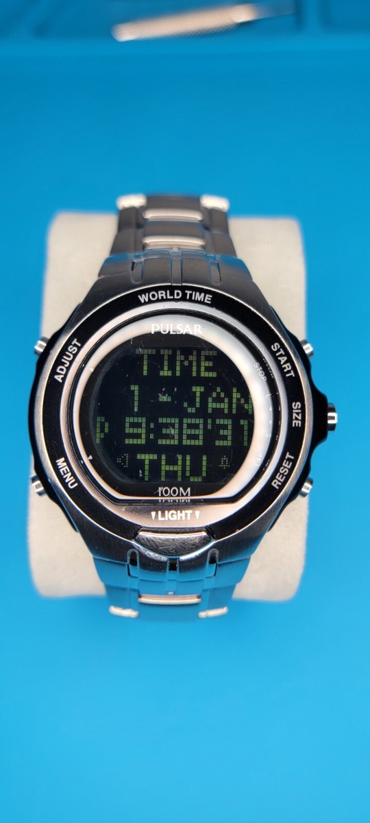 PULSAR（by SEIKO） Vintage Seiko Pulsar V103-6059 A2 2001 Movement Japan RARE