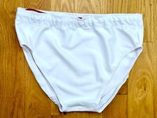 Pro Wrestling Trunks All White Sz. Large 38-40 Stretchy Spandex