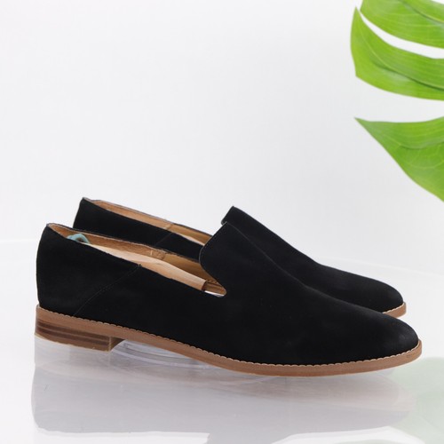 Franco Sarto Women's Haylee Loafer Size 8.5 Black Suede Slip On Flat Shoe Comfy - Picture 14 of 14
