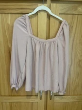A New Day Pink Blush Full Sleeve Top Shirt Women’s Sm 