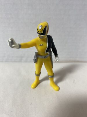 Deka Yellow Power Rangers 3.5 inch molded figure RARE