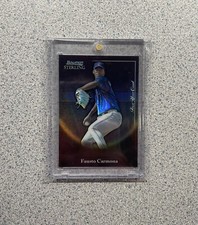 2004 Bowman Sterling #BS-FC Fausto Carmona Black Refractor Rookie /16 ALL STAR