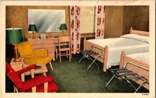 1940'S. WASHBURN'S MOTEL COURT. ROCKY MOUNT, NC. POSTCARD SZ20