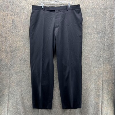 Hugo Boss Pants Mens 40R Casual Blue Trousers Chino Pleated James Brown  Stretch