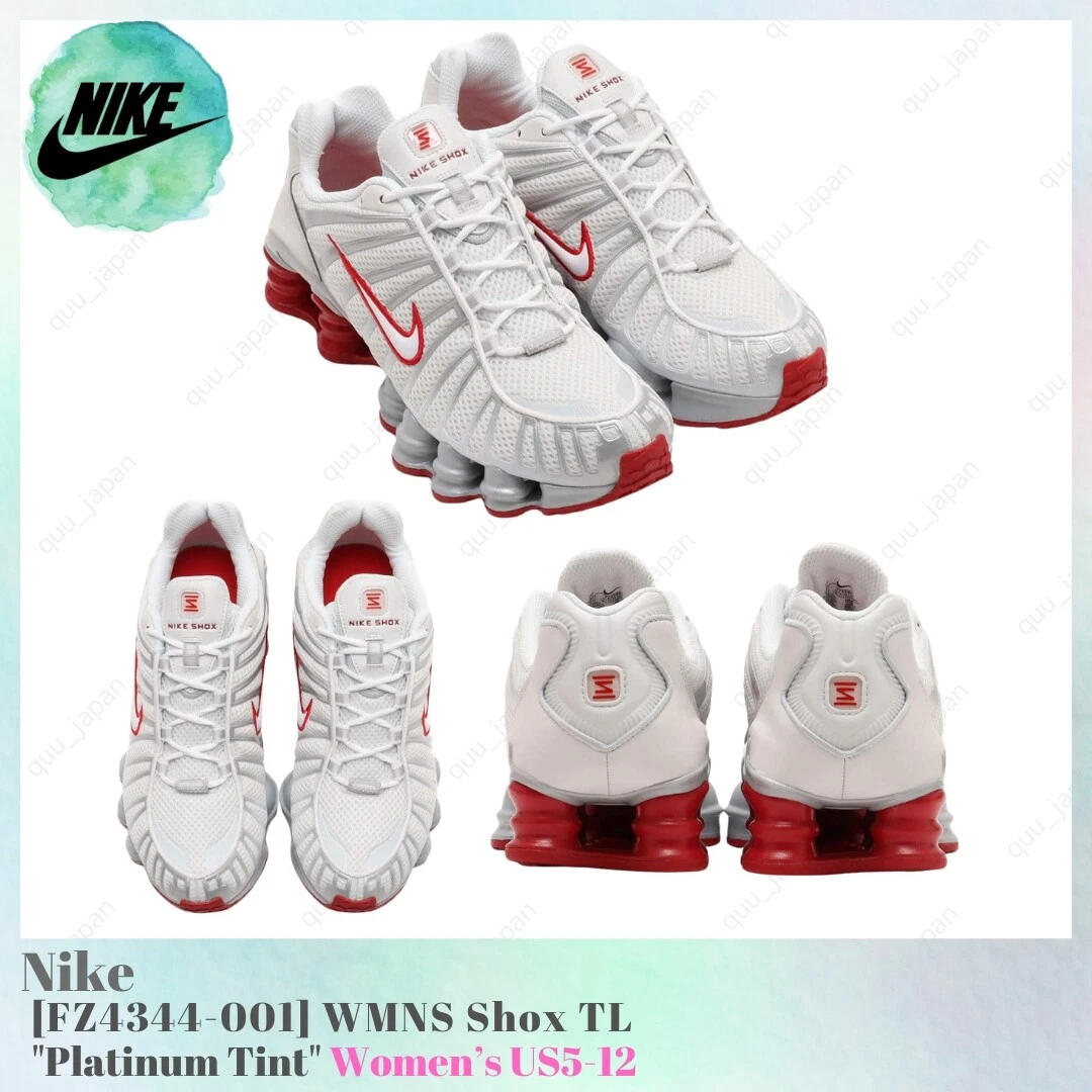 Nike Shox TL Platinum Tint Gym Red W for sale | eBay