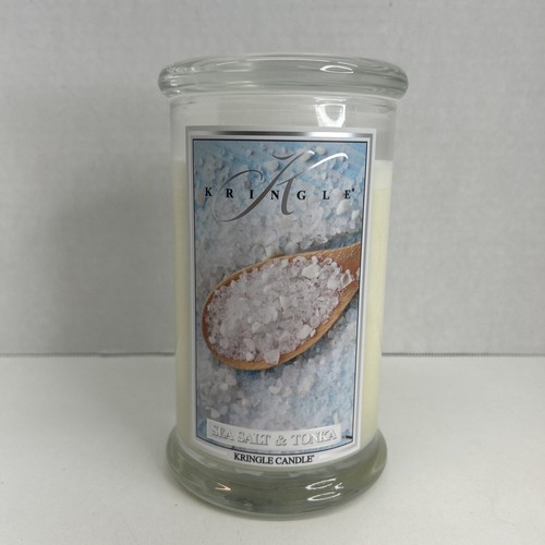 Kringle Candle Sea Salt And Tonka 2Wick Soy Wax Jar eBay