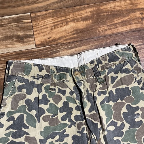 Vintage 1960s Stream And Field Camouflage Hunting Suit Shirt & Pants Mens Large - Picture 19 of 24