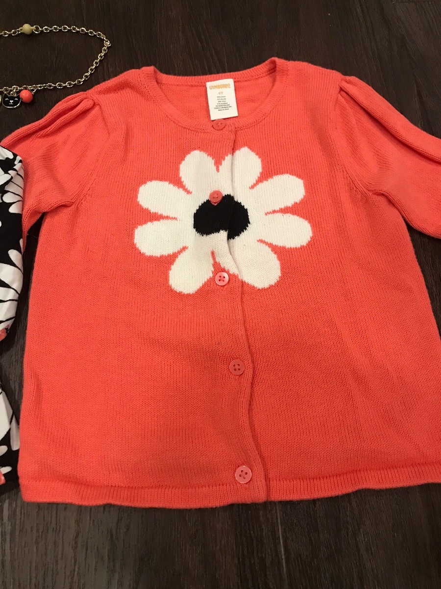 Haut Gymboree Fille Taille 4 - Rose à Imprimé Chat Et Collier - 100% Coton