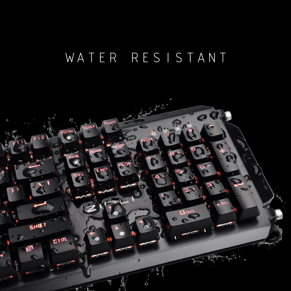 BEST VALUE Optical Mechanical Gaming Keyboard ZIDLI ZGK01,Orange Backlight - Image 4 of 4