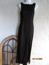 VTG Dave  Johnny sz 5-6 black classic gown black lace detail low back and neck