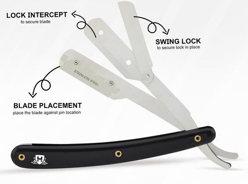 PROFESSIONAL BARBER SPA SALON STRAIGHT CUT THROAT WET SHAVING RAZOR - Picture 5 of 6