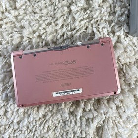 Nintendo 3DS Pearl Pink Handheld Handheld Console System CTR-001 Tested