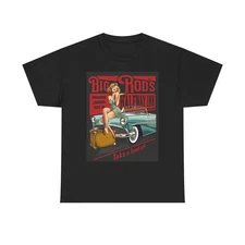 Big Rods Cars Graphic T Shirt Women's Cotton Tee BRAND NEW