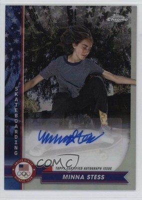 2024 Chrome US Olympic & Paralympic Team and Hopefuls /369 Minna Stess Auto 15wb