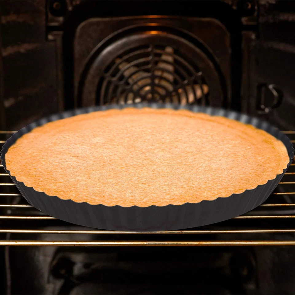 Obstbodenform 3er Set Ø 21/26/28 cm Biskuitboden Backform antihaft Vertiefung... - Bild 2 von 4