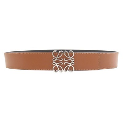 LOEWE  anagram belt Leather  mens [Used]