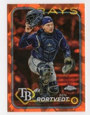 2024 Topps Chrome Sapphire Ben Rortvedt Orange Refractor /25