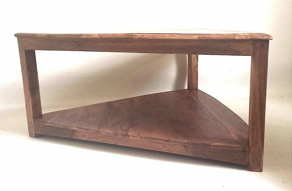 Table basse double plateaux teck Hauteur 41 cm - Photo 4/4