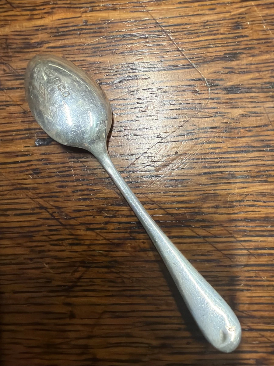 Sterling Silver Demitasse Spoon Sheffield 1936, Vanders, 112mm 12g