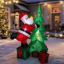 Décorations gonflables de Noël de 1,80 m pour l'extérieur, idéales pour