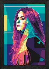 A lavigne pop art Framed Wall Art Poster Canvas Print Picture