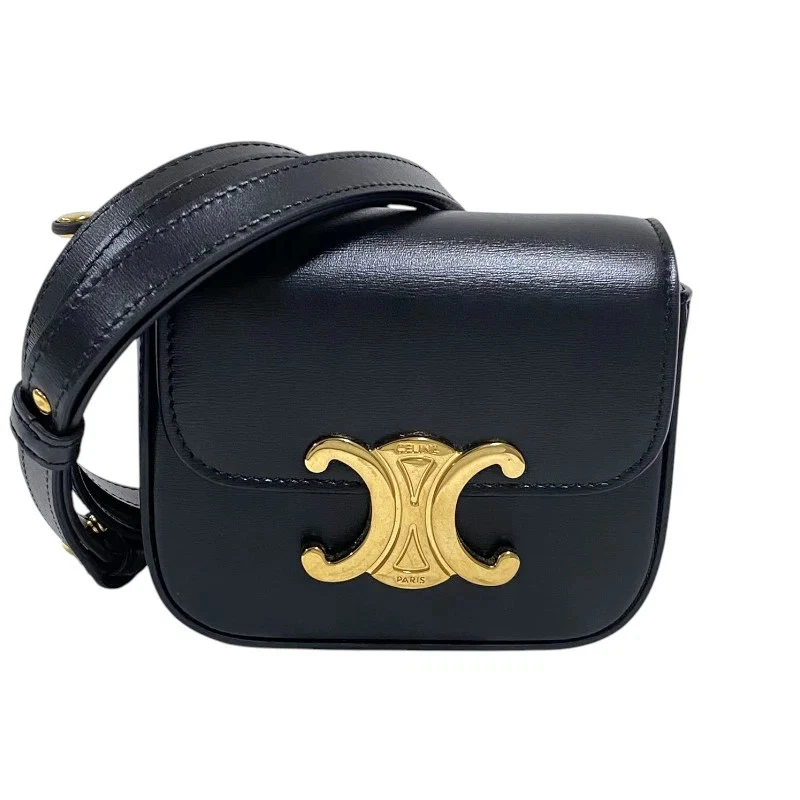 Celine — CELINE Mini Claude Black Shoulder Bag 10I513 #OKB3589
