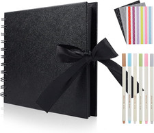 Small Scrapbook Photo Album with DIY Accessories Kit - 8.5 X 5.9 Inch 60 Pages B