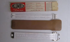 2 Slide Rule ACU-MATH Model No. 900 w/case & No. 4