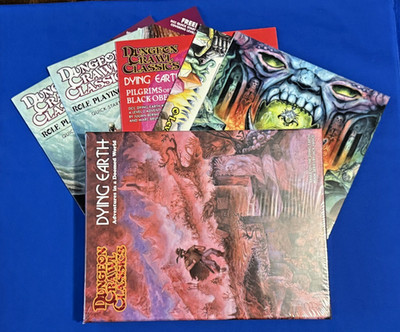 Dying Earth DCC RPG Dungeon Crawl Classics LOT Character Sheets Screen Rulebook