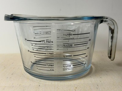 Pyrex Messbecher aus Glas; Sowden Design; 1 Liter; Höhe:~11cm; ohne Beschädigung