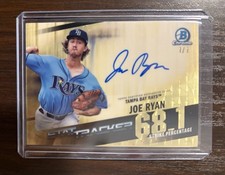 Marketplace image: 2020 Bowman Chrome Joe Ryan Stat Tracker Superfractor Auto 1/1