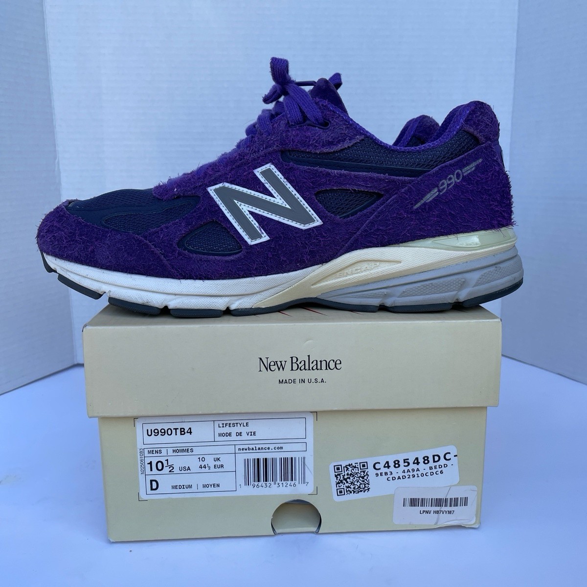 New Balance 990v4 Teddy Santis Plum Purple U990TB4 Made in USA