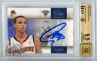 Stephen Curry 2009-10 Panini Studio Autograph Rookie Card #129 BGS 9.5 BAS 10