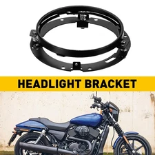 7" LED Headlight Mounting Ring Bracket Adapter For Jeep JK Wrangler 07-16 USA EV