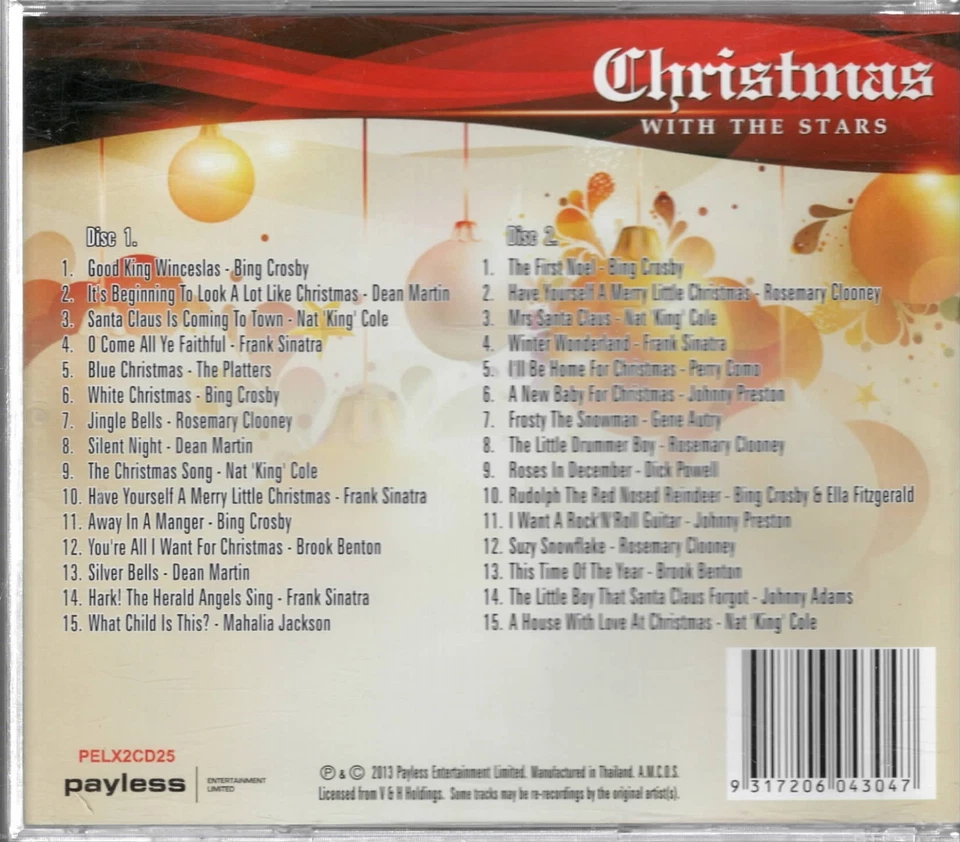 Christmas With The Stars - Music CD - 2 CD SET - Image 2 of 2
