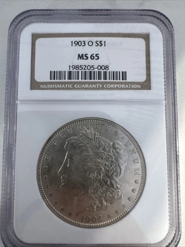 1903 O Morgan Silver Dollar $1 NGC MS65. Beautiful Coin