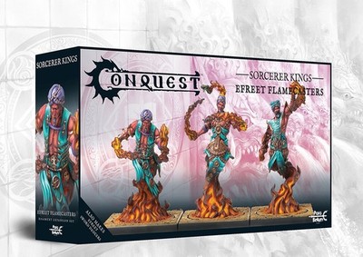 Efreet Flamecasters Conquest Sorcerer Kings Tabletop Para-Bellum NEU