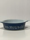 Vintage PYREX Colonial Mist Blue Daisy Dish, 500ml, 471-B