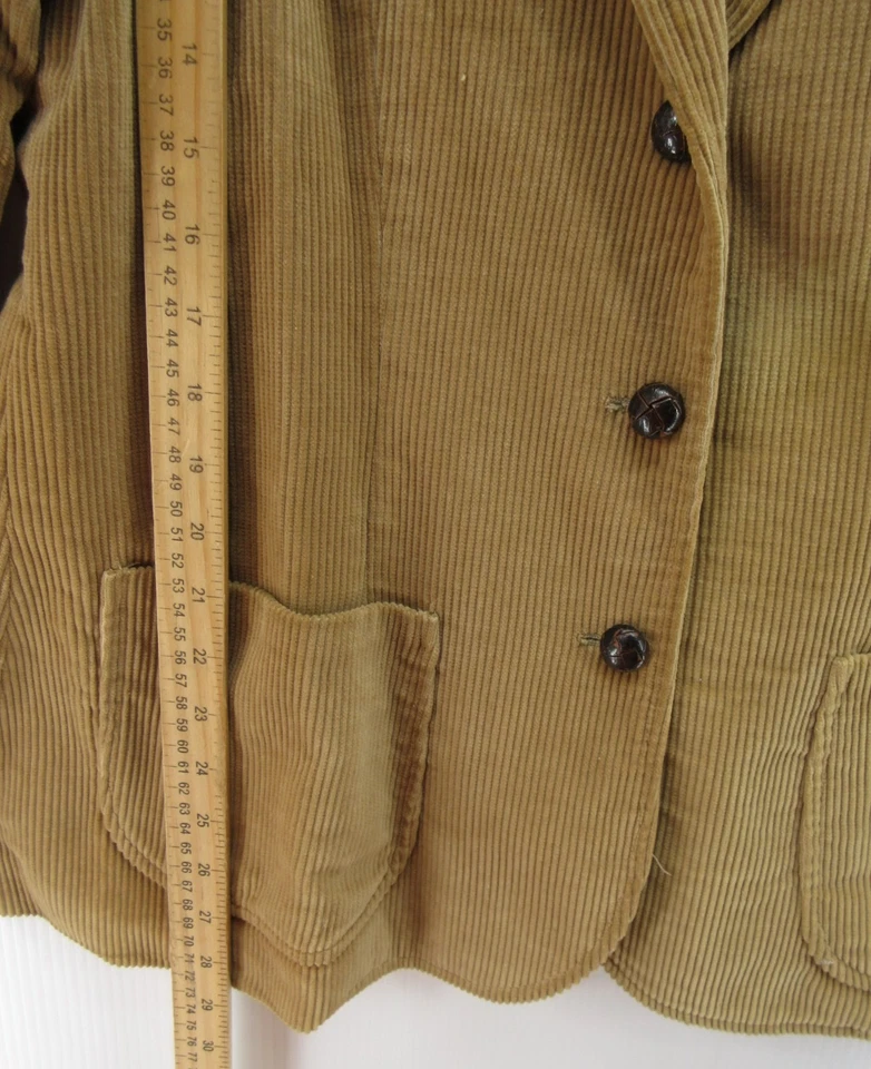 Blazer DE COLECCIÓN Orvis Mujer 18 (L) Marrón Tostado Pana Chaqueta Abrigo Tareas Granero Años 70* Foto 4 de 4
