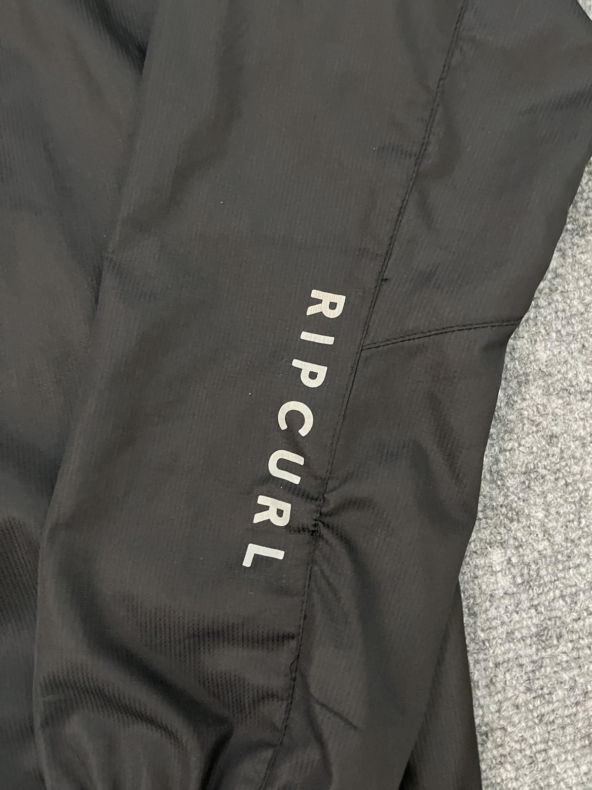 Rip Curl Jacket Mens Medium Black Gray Hooded Ant… - image 8