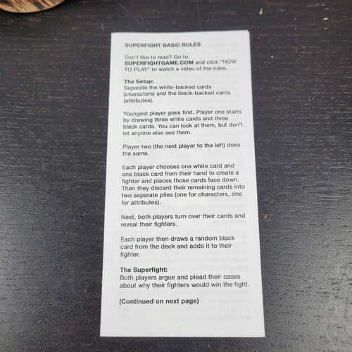 SuperFight The Card Game of Absurd Arguments 2015 500 Card Complete Skybound - Picture 9 of 13