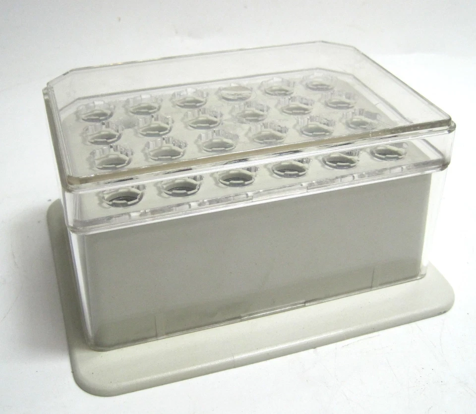 Eppendorf Thermomixer 1,5 ml Tubos Thermoblock Bloque con 24x 1,5 ml con IsoRack Foto 2 de 2